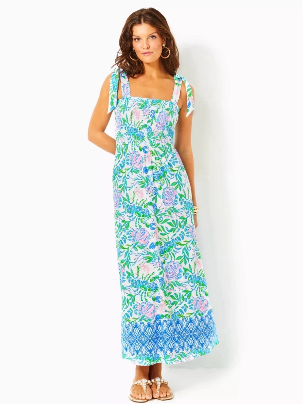 NWT lilly Pulitzer Just a Pinch Resort White Kailua Maxi Dress